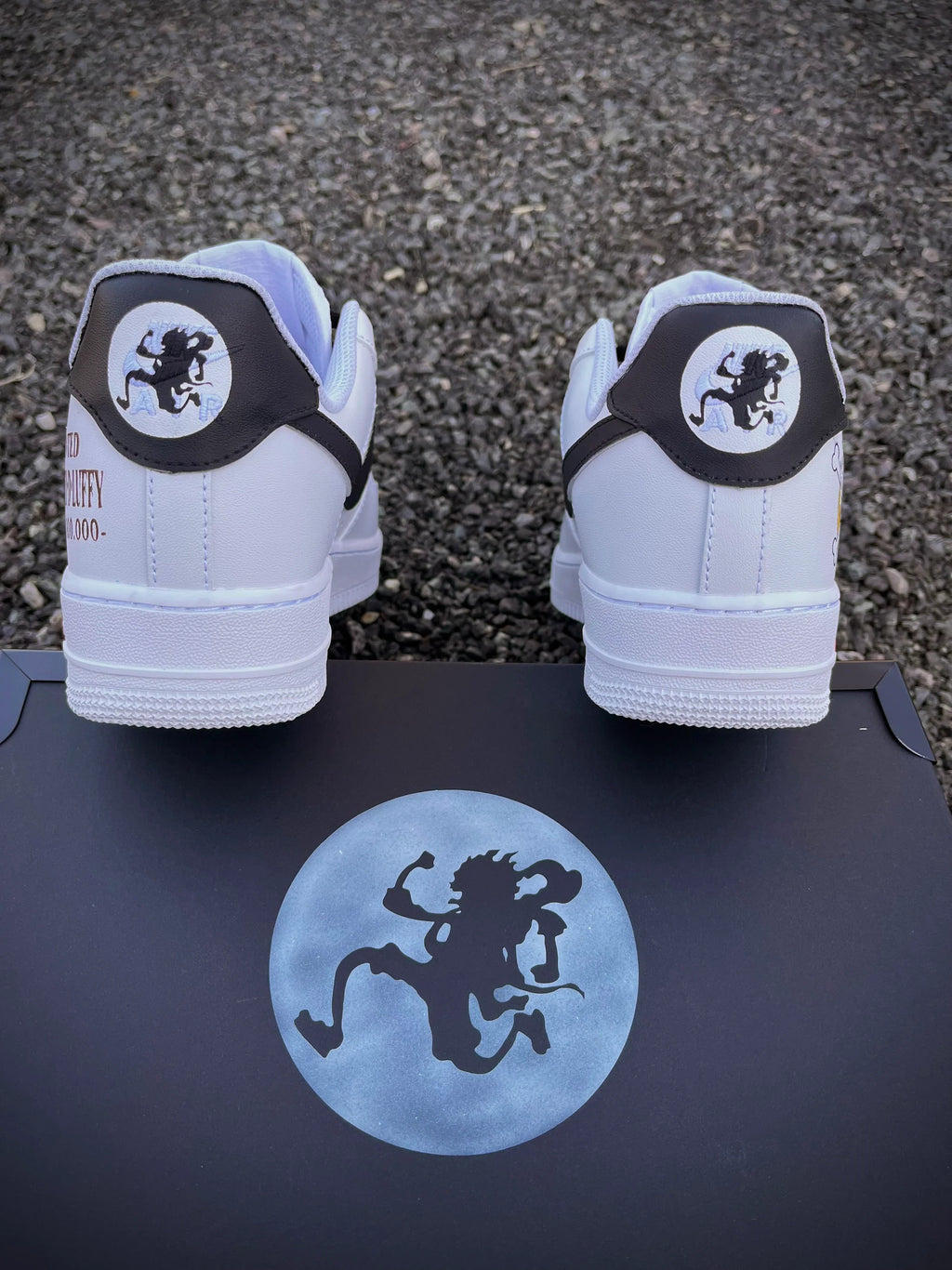One piece luffy Gear 5 Custom Titans Style Shoes Hand Painted AIR FORCE 1  Shoes