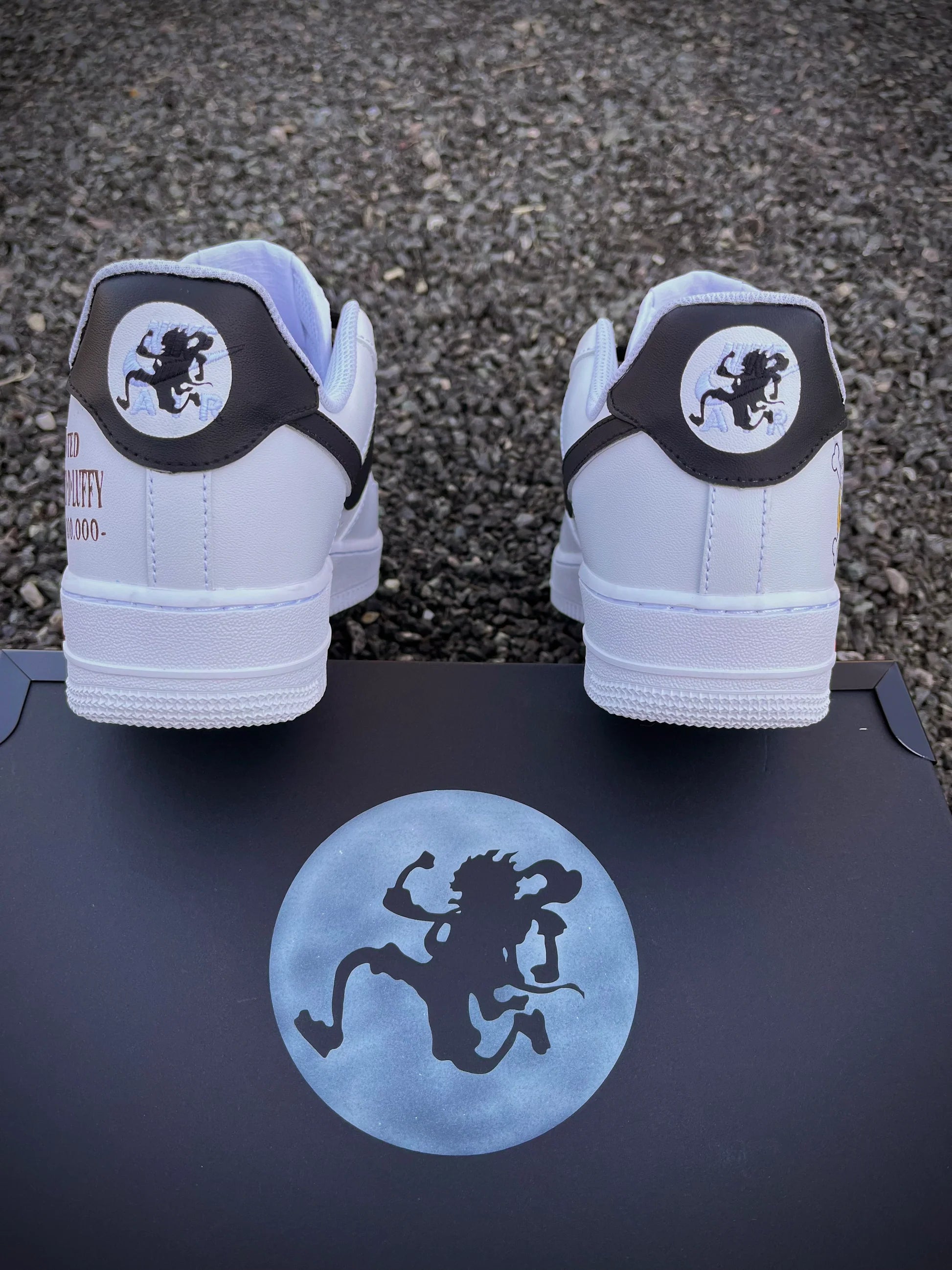 One piece luffy Gear 5 Custom Titans Style Shoes Hand Painted AIR FORCE 1  Shoes