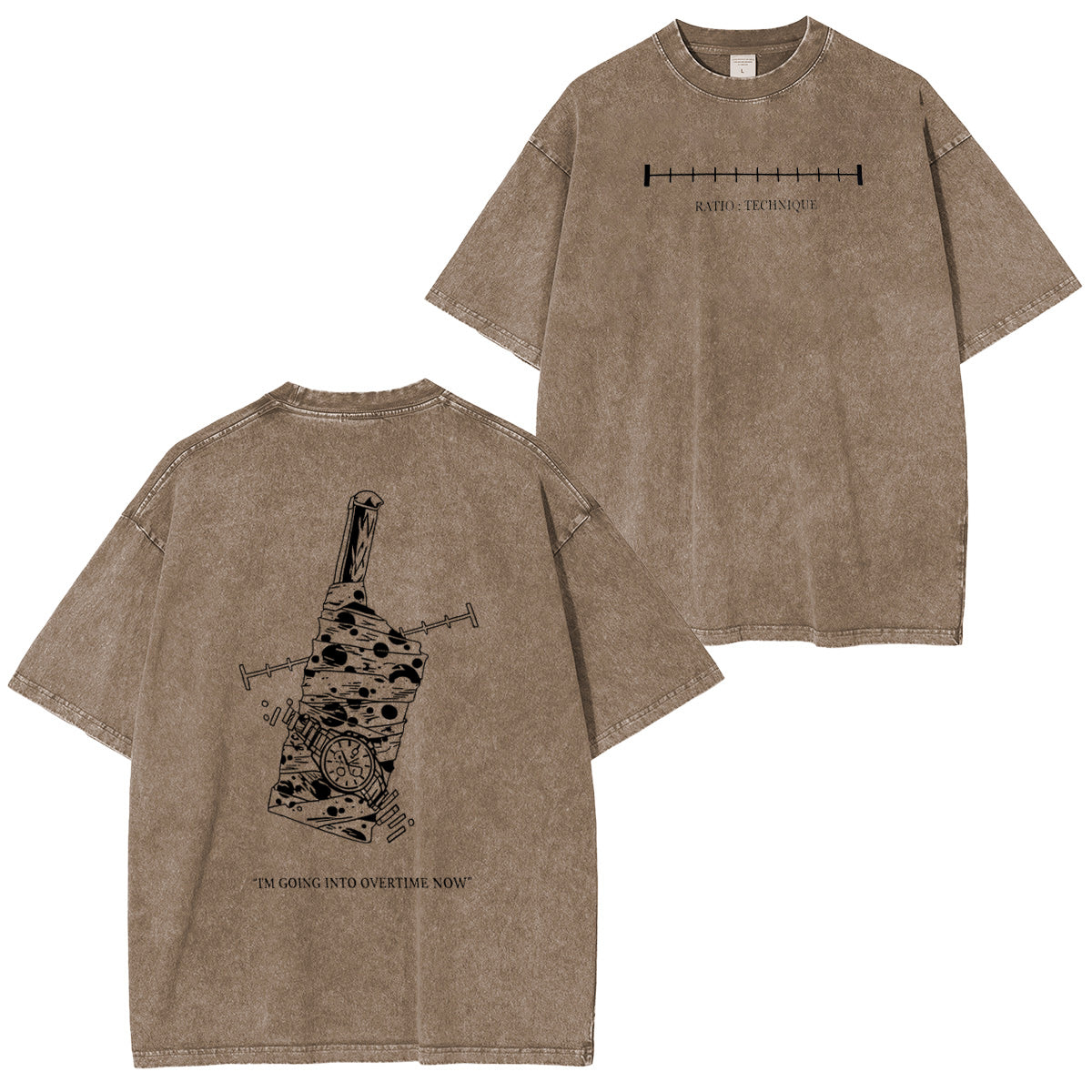 IM GOING INTO OVERTIME NOW-funny Vintage washed T-shirt/Crewneck/Hoodie