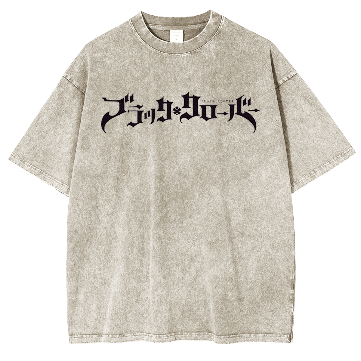 Black Clover Vintage Washed Oversize T-Shirt