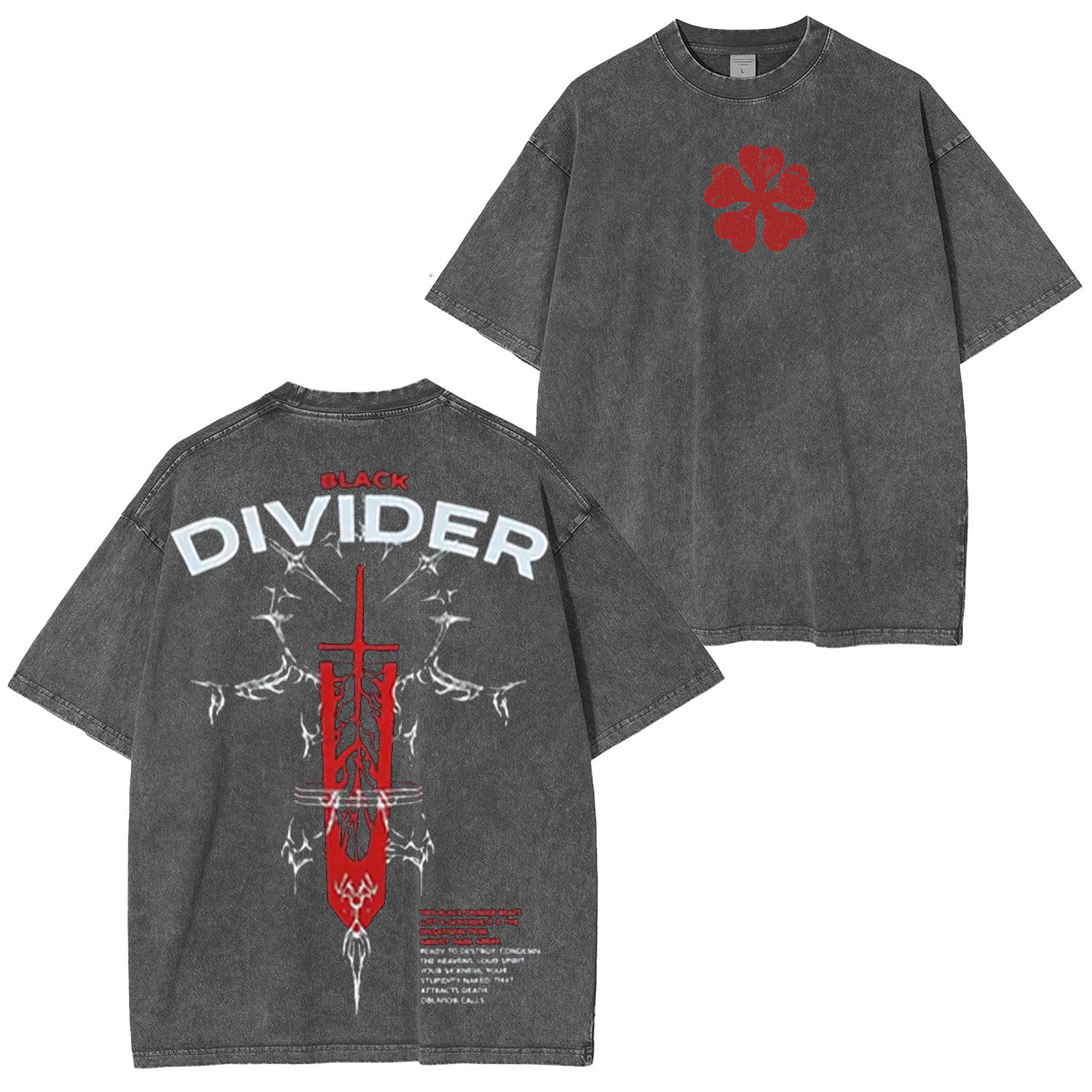 Black Clover Washed T-shirt/Crewneck/Hoodie