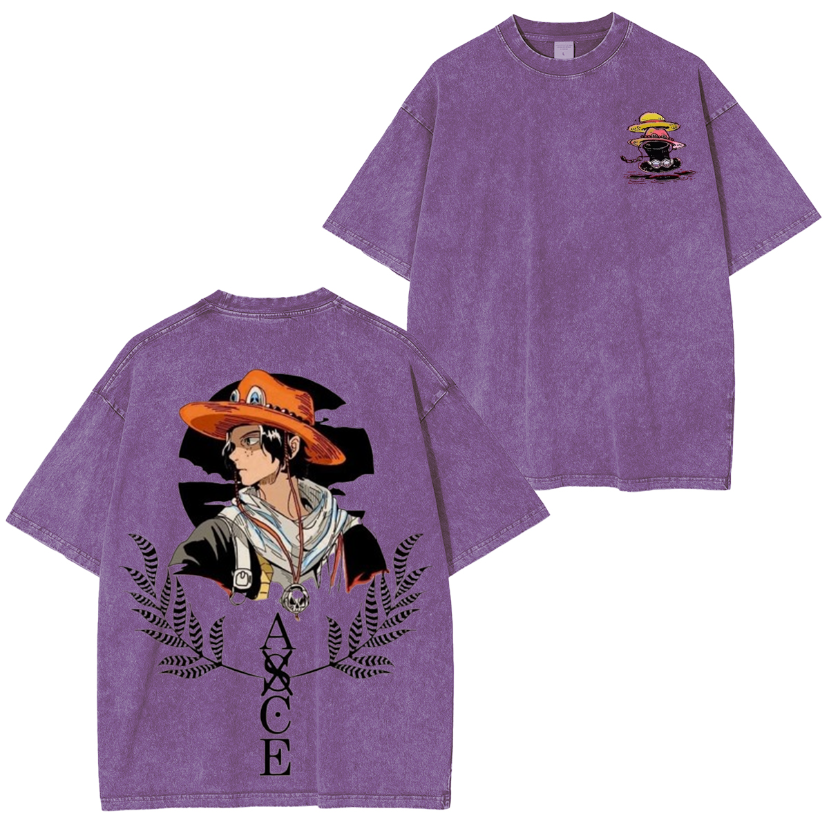 Fire Fist Ace  One Piece washed T-shirt/Crewneck/Hoodie