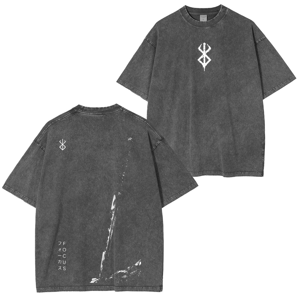 Berserk Anime Washed T-shirt