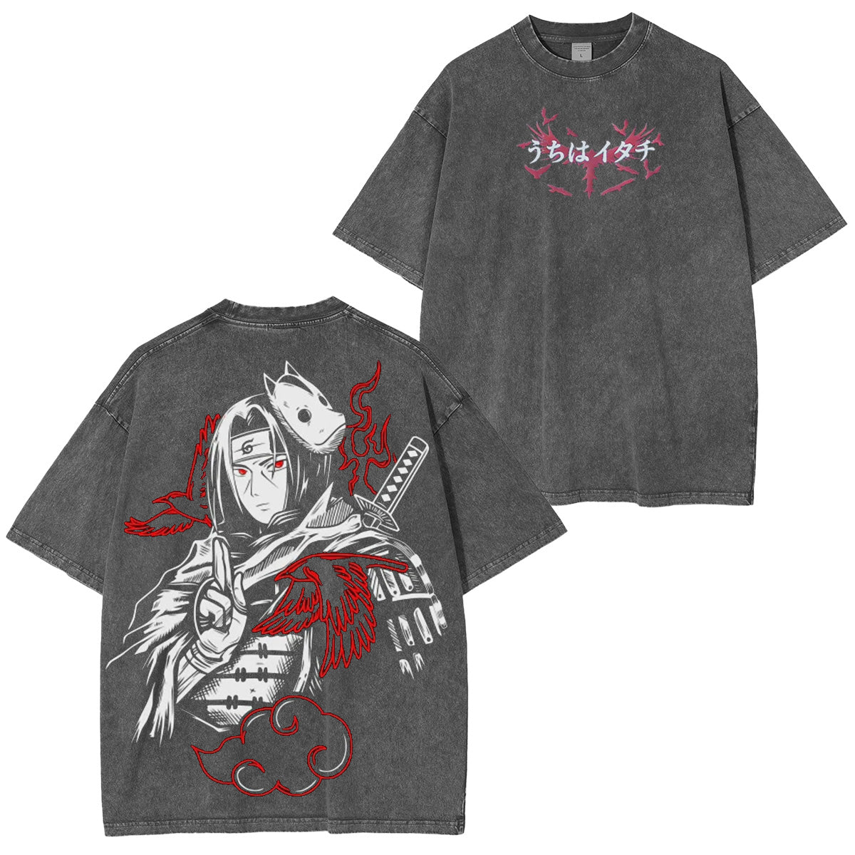 Itachi Uchiha Naruto Washed T-shirt/Crewneck/Hoodie