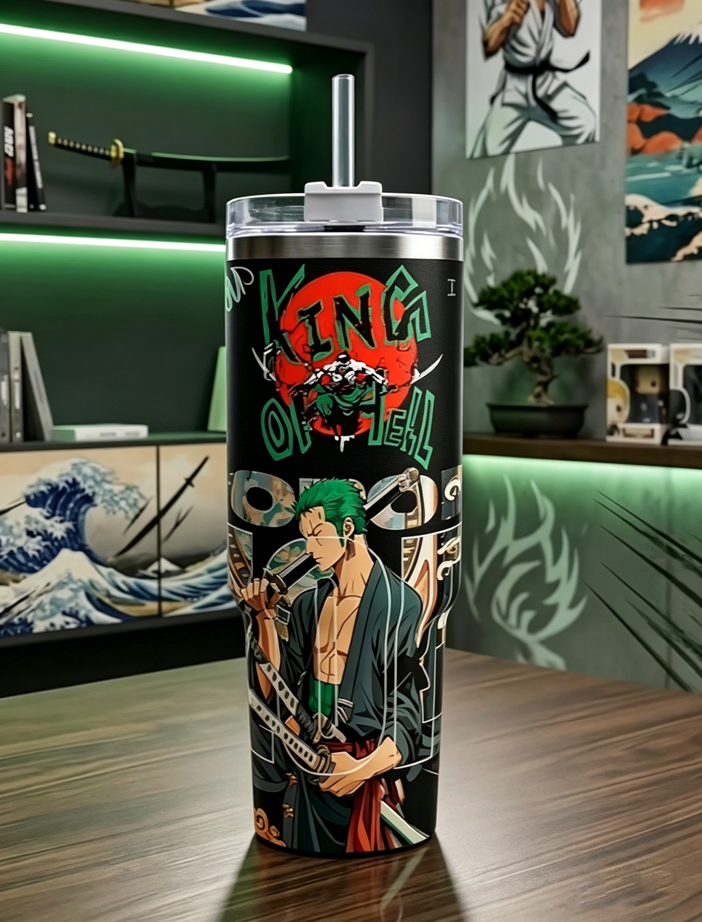 Roronoa Zoro One Piece Anime Custom Stanley Cup