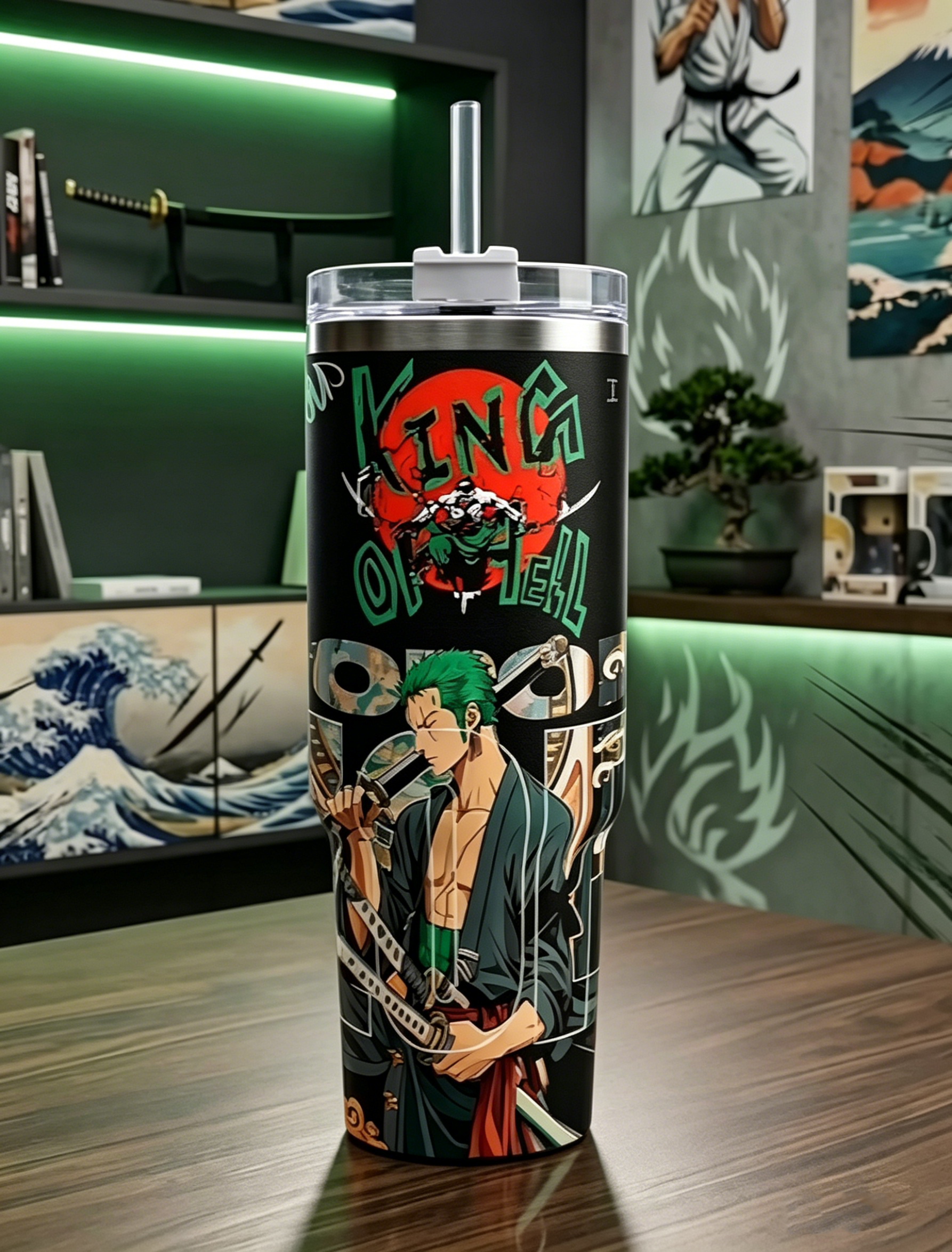 Roronoa Zoro One Piece Anime Custom Stanley Cup