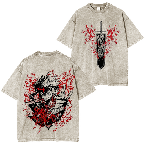 Black Clover Unisex Washed T-Shirt/Crewneck/Hoodie