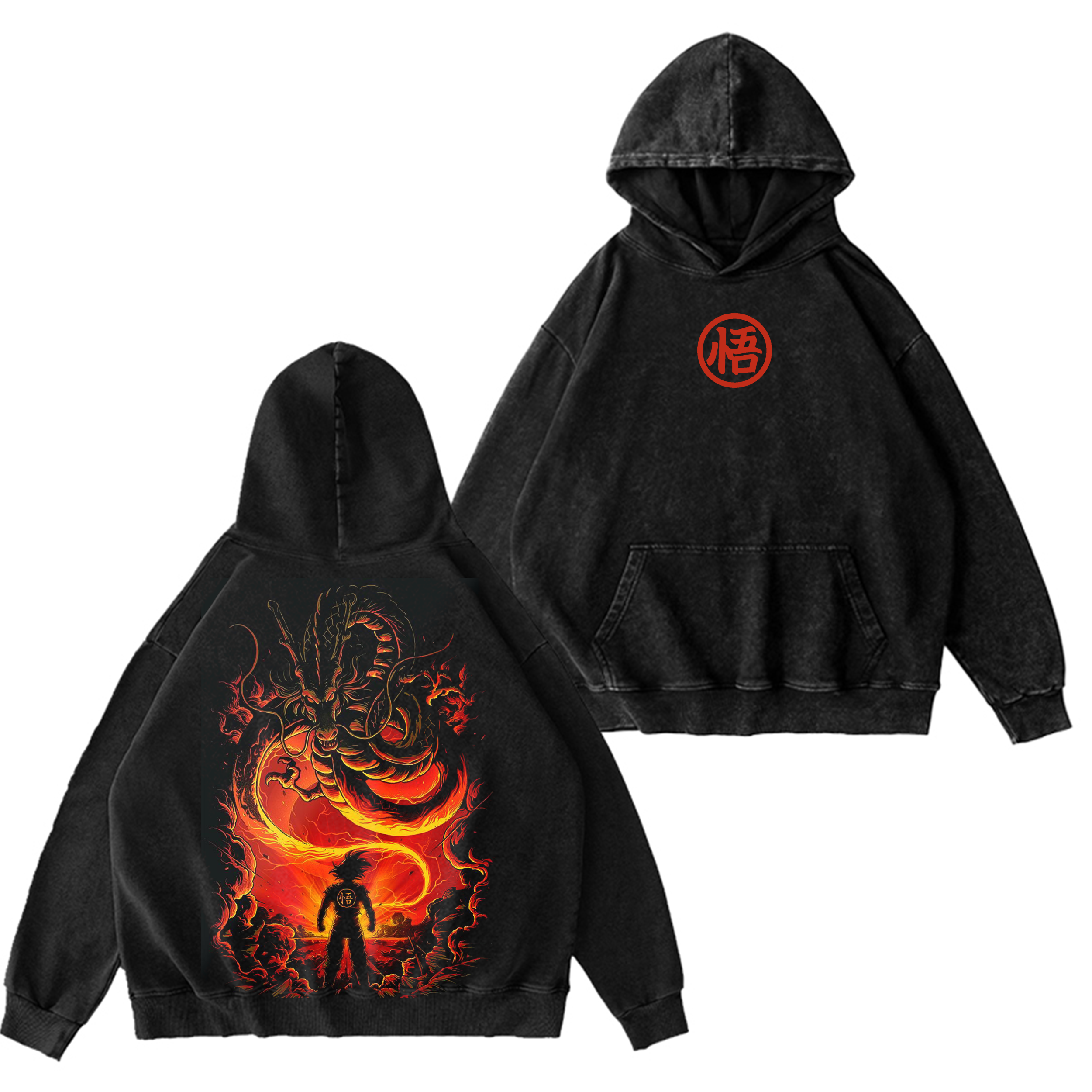 Dragon Ball Anime Oversize Washed T-shirt/Crewneck/Hoodie