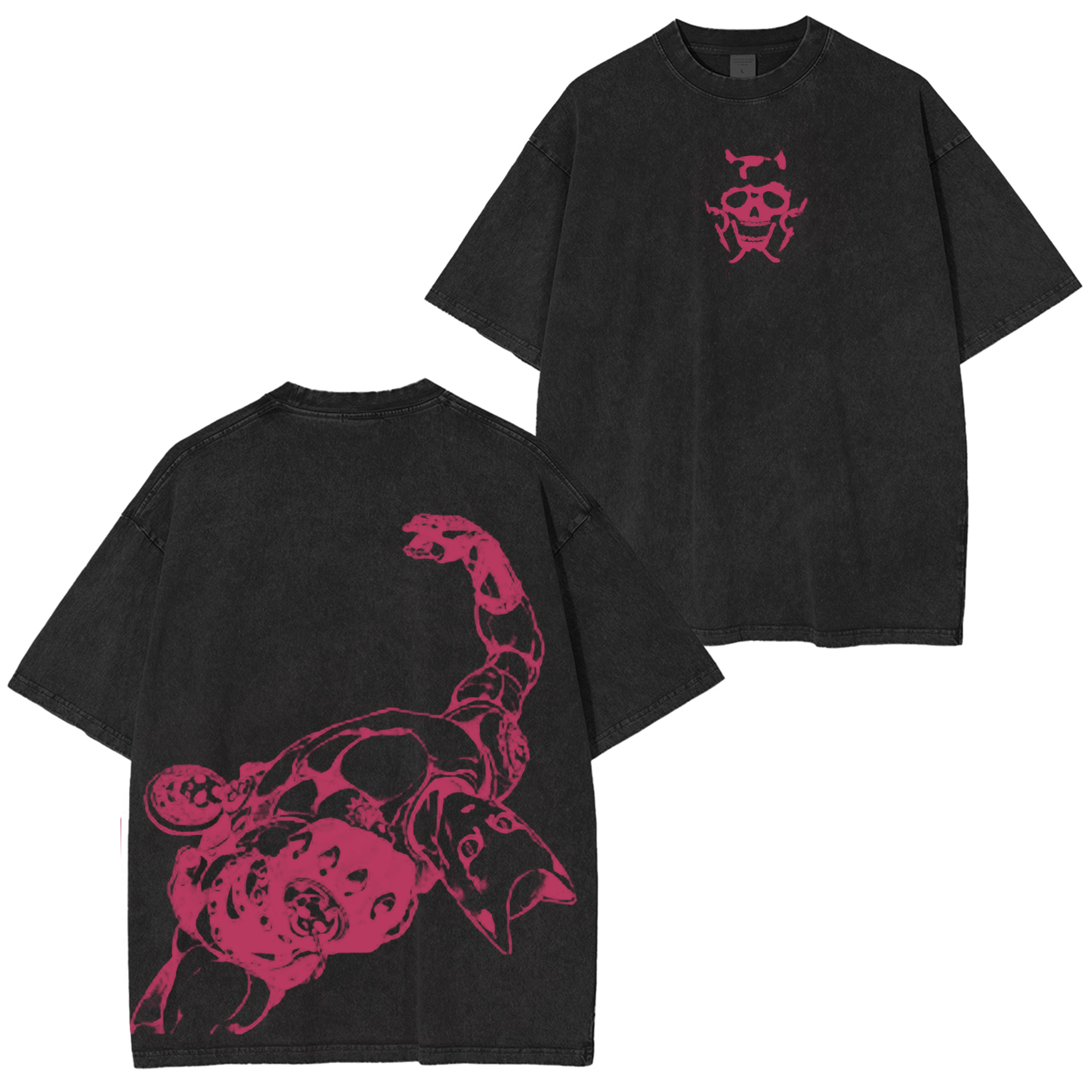 Jojo's Bizarre Adventure Killer Queen Vintage Unisex Washed T-Shirt