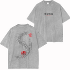 Tokyo Ghoul Anime Acid Wash Oversize T-shirt