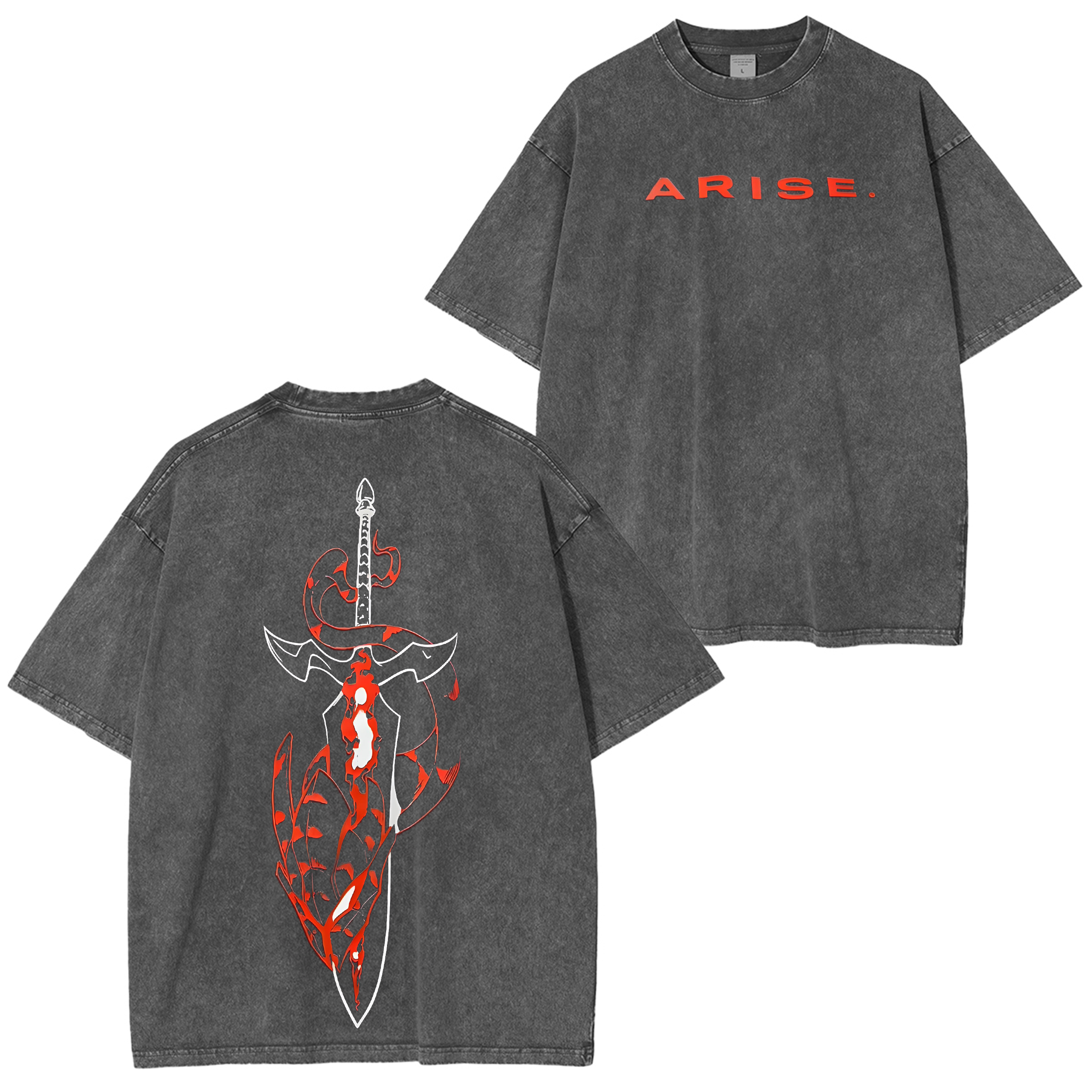 Solo Leveling Vintage Oversize Tee