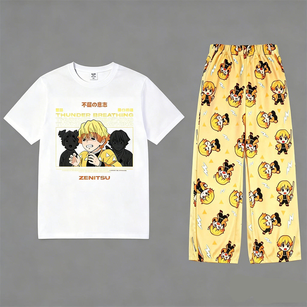 Demon Slayer: Zenitsu Agatsuma Pajamas Set