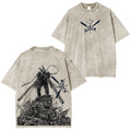 Chainsaw Man Chainsaw pure primal Denji Pochita Devil Villains Washed T-shirt
