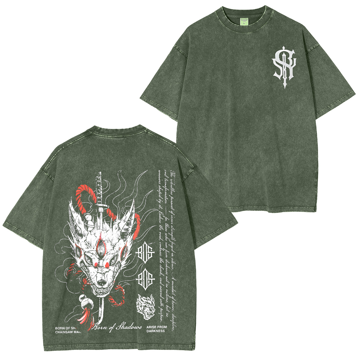 Chainsaw Man 'Kon' Vintage Washed Unisex T-Shirt