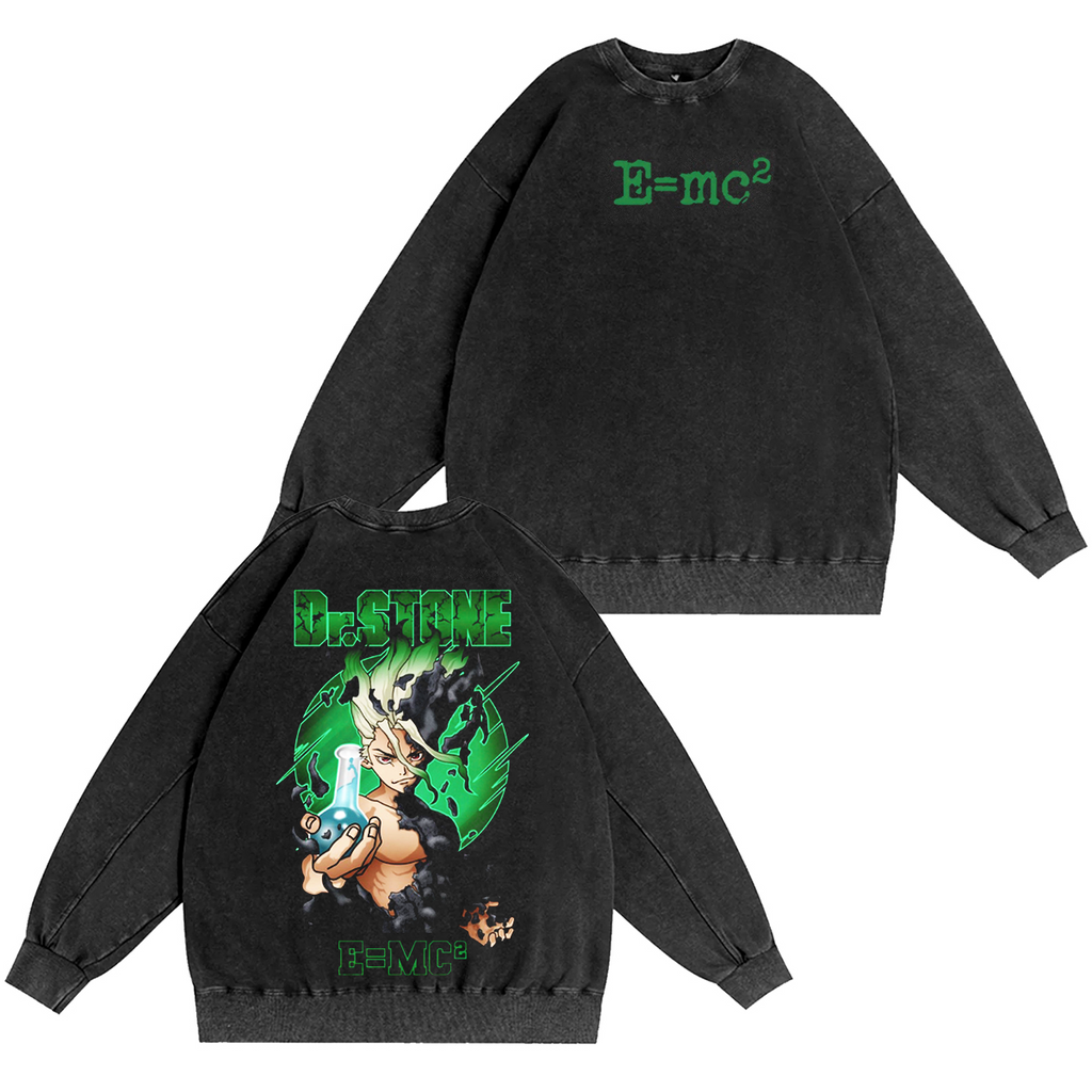 Dr Stone Anime Vintage Washed T-shirt/Crewneck/Hoodie