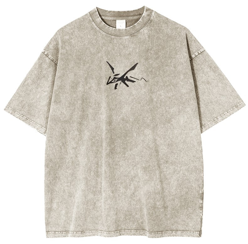 Rayquaza Vintage Oversized T-Shirt ¨C Acid Washed Heavyweight Cotton Anime Tee