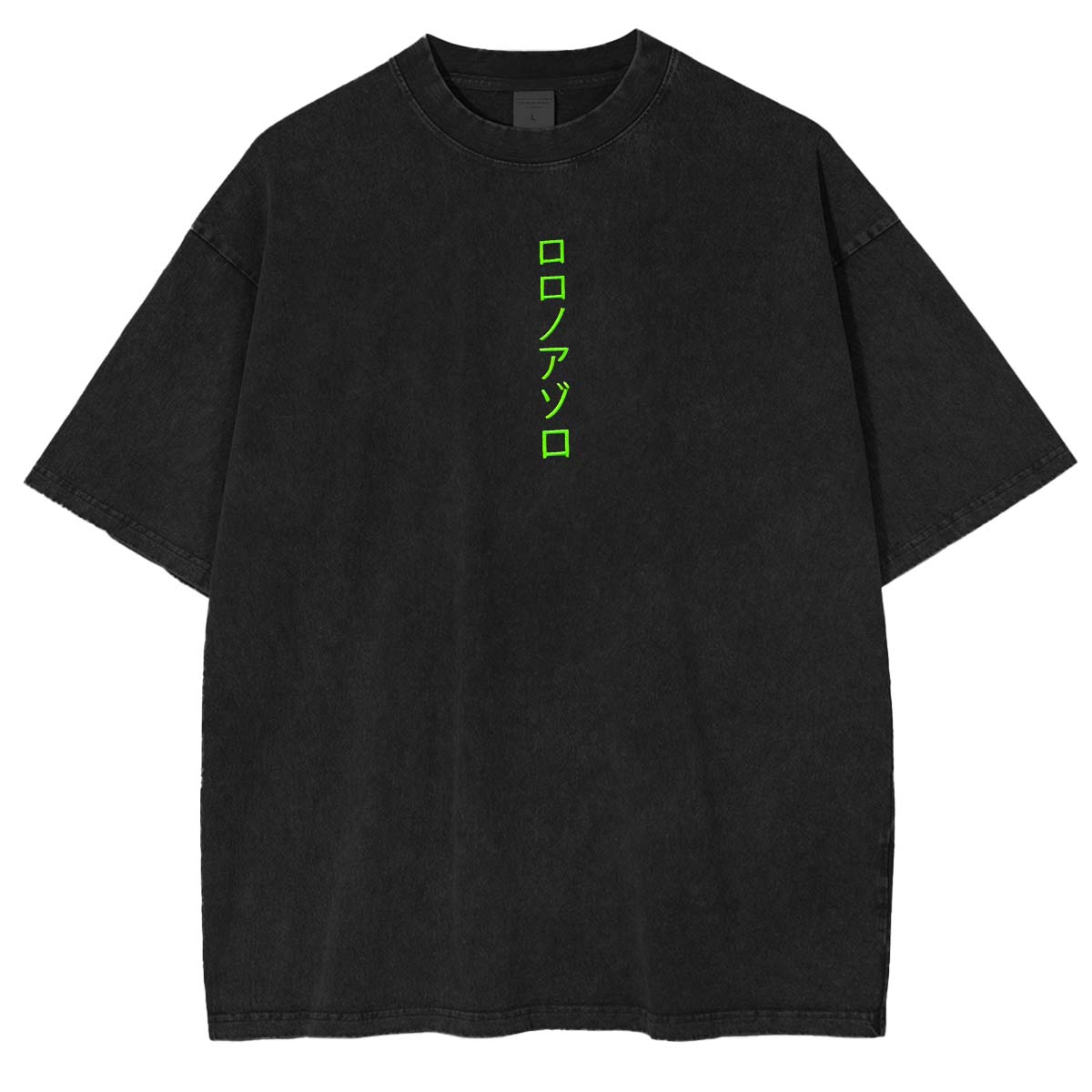 Roronoa Zoro Vintage Oversized Double Sided Anime Graphic T-Shirt