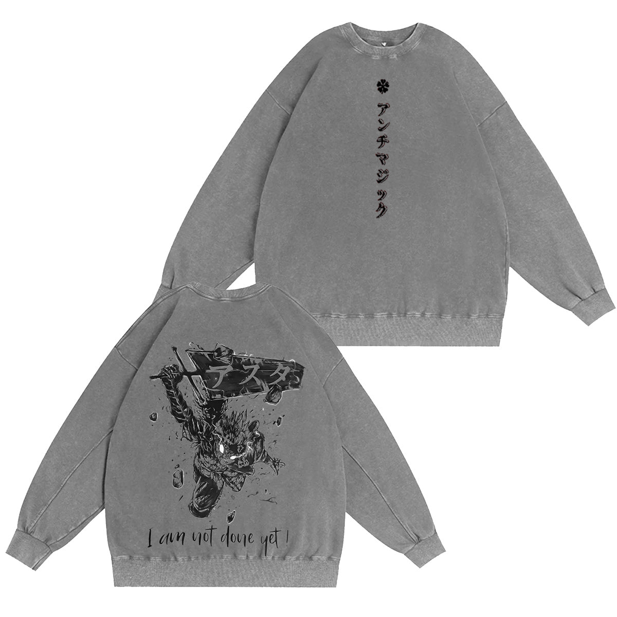 Black Clover Washed T-shirt/Crewneck/Hoodie