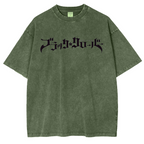 Black Clover Vintage Washed Oversize T-Shirt