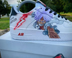 Luffy Gear 5 Custom Titans Style Shoes Hand Painted AIR FORCE 1  Shoes