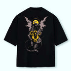 Oversized  Back Premium | BLACK CLOVER - TOUROS NEGROS Black raging bull