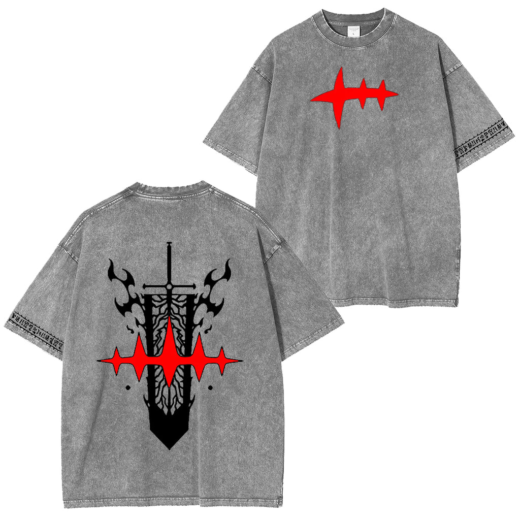 Black Clover Vintage washed T-shirt/Crewneck/Hoodie
