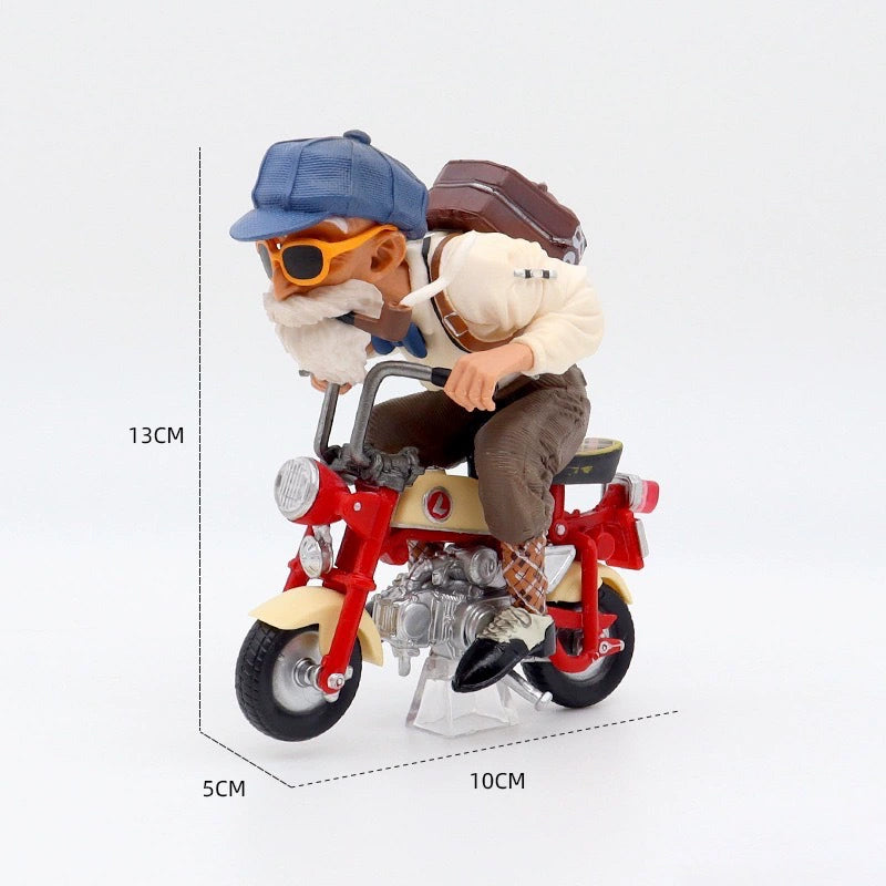 Funny Bike Riding Goku and Master Roshi's Hand