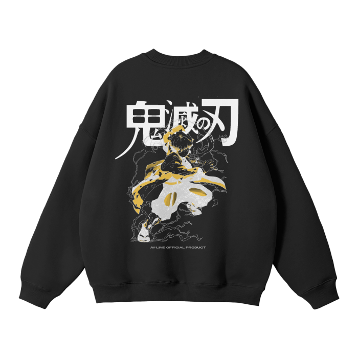 Blade of Thunder Streetwear Sweatshirt Black