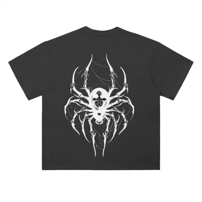 Dark Charisma Spider Streetwear Shirt Black Heavy Weight