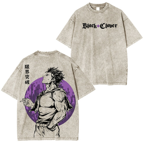 BLACK CLOVER  Vintage washed T-shirt/Crewneck/Hoodie