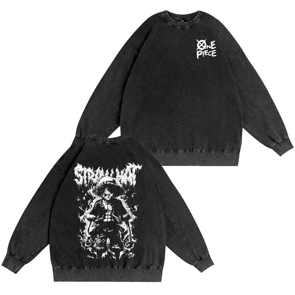One Piece Washed T-shirt/Crewneck/Hoodie