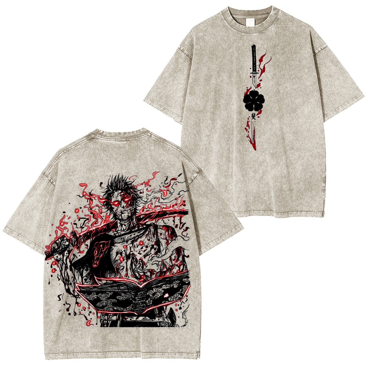 Black Clover Washed T-shirt/Crewneck/Hoodie