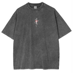 The Sorcerer Killer "Toji Fushiguro" Jujutsu Kaisen Anime Manga Acid Washed Lightweight Oversized Heavyweight Cotton T-Shirts