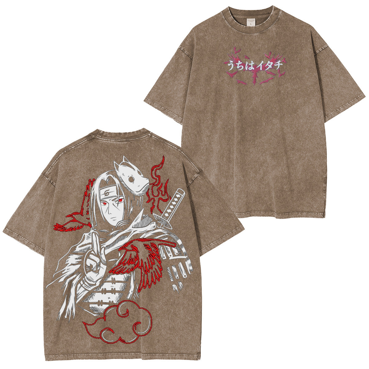 Itachi Uchiha Naruto Washed T-shirt/Crewneck/Hoodie