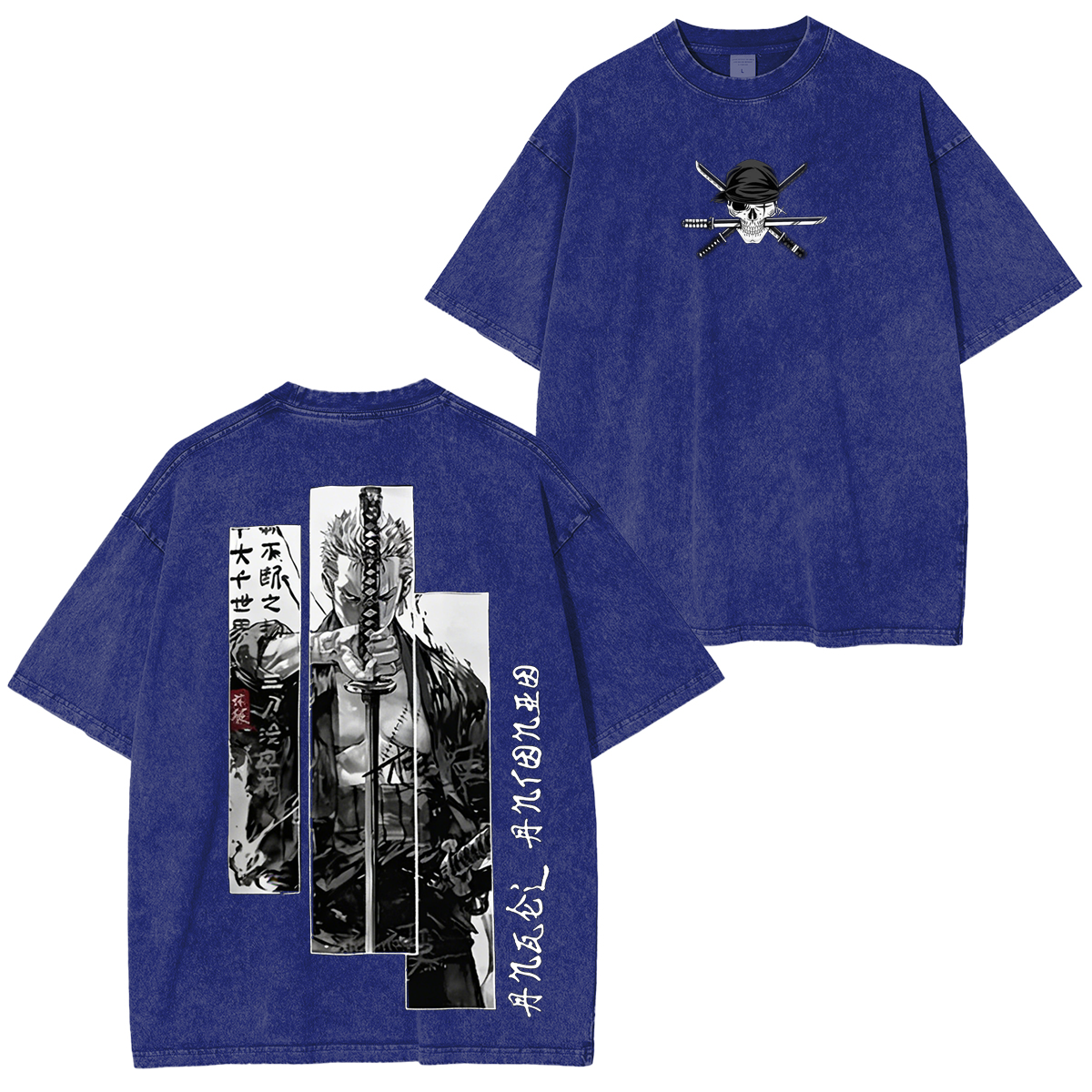 One Piece: Roronoa Zoro Unisex Oversized Washed T-shirt