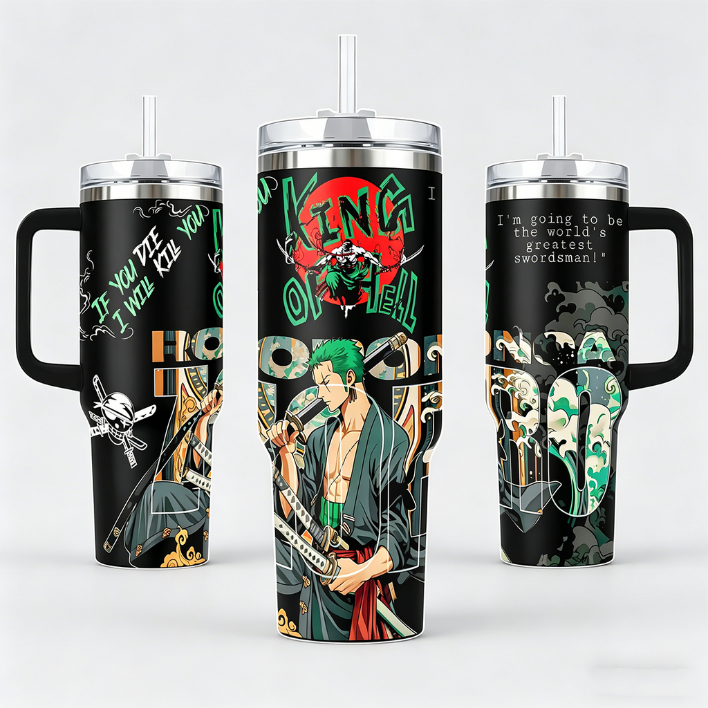 Roronoa Zoro One Piece Anime Custom Stanley Cup