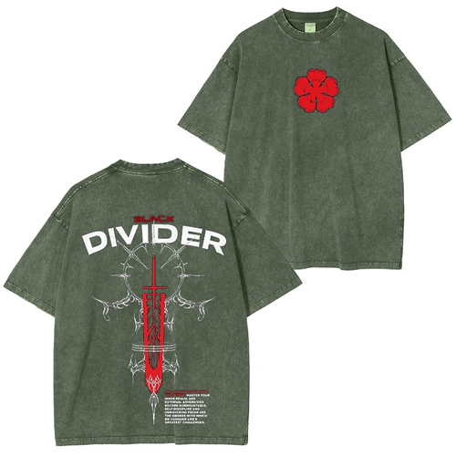 Black clover  Unisex Washed T-shirt