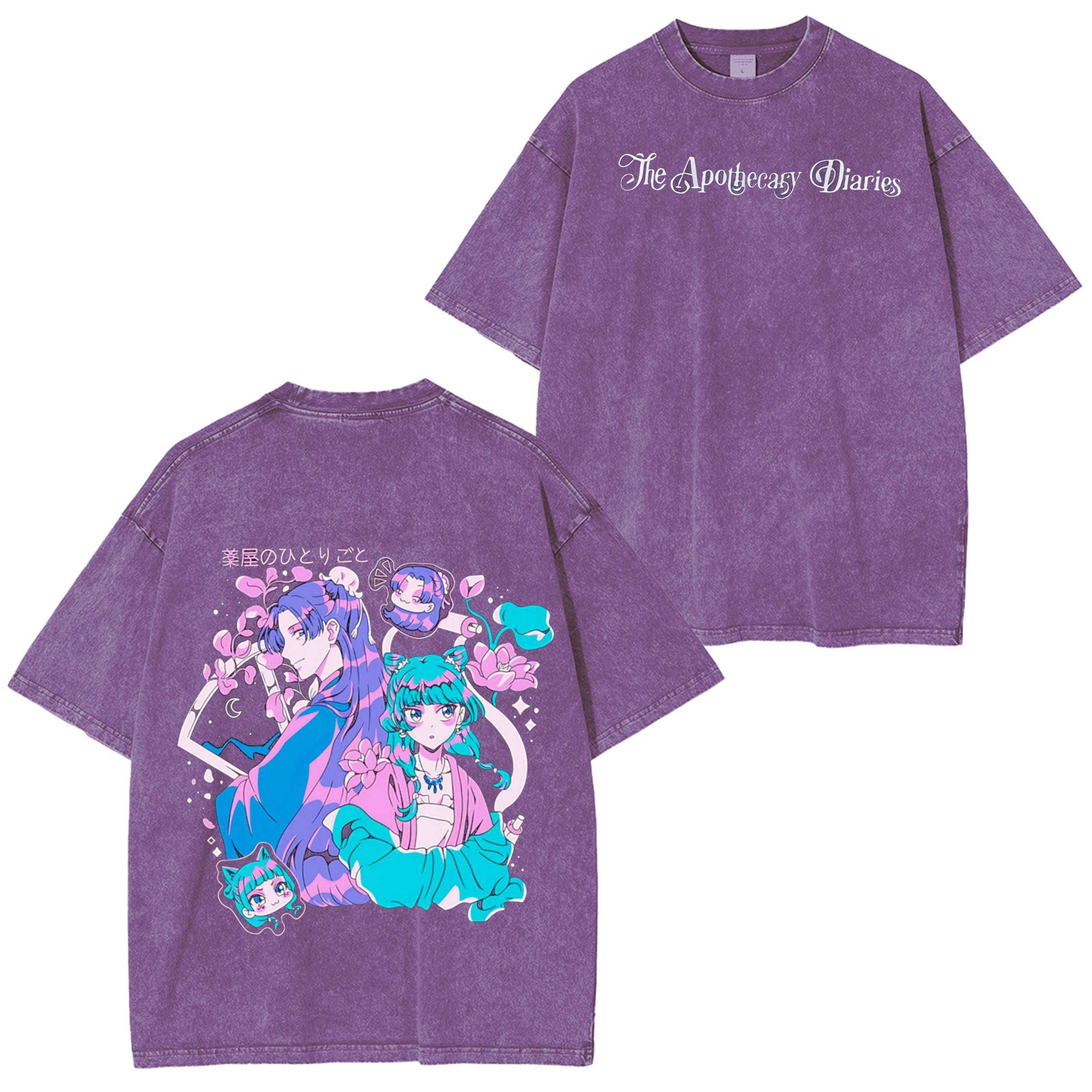 Kusuriya no Hitorigoto Vintage Washed Oversized T-Shirt