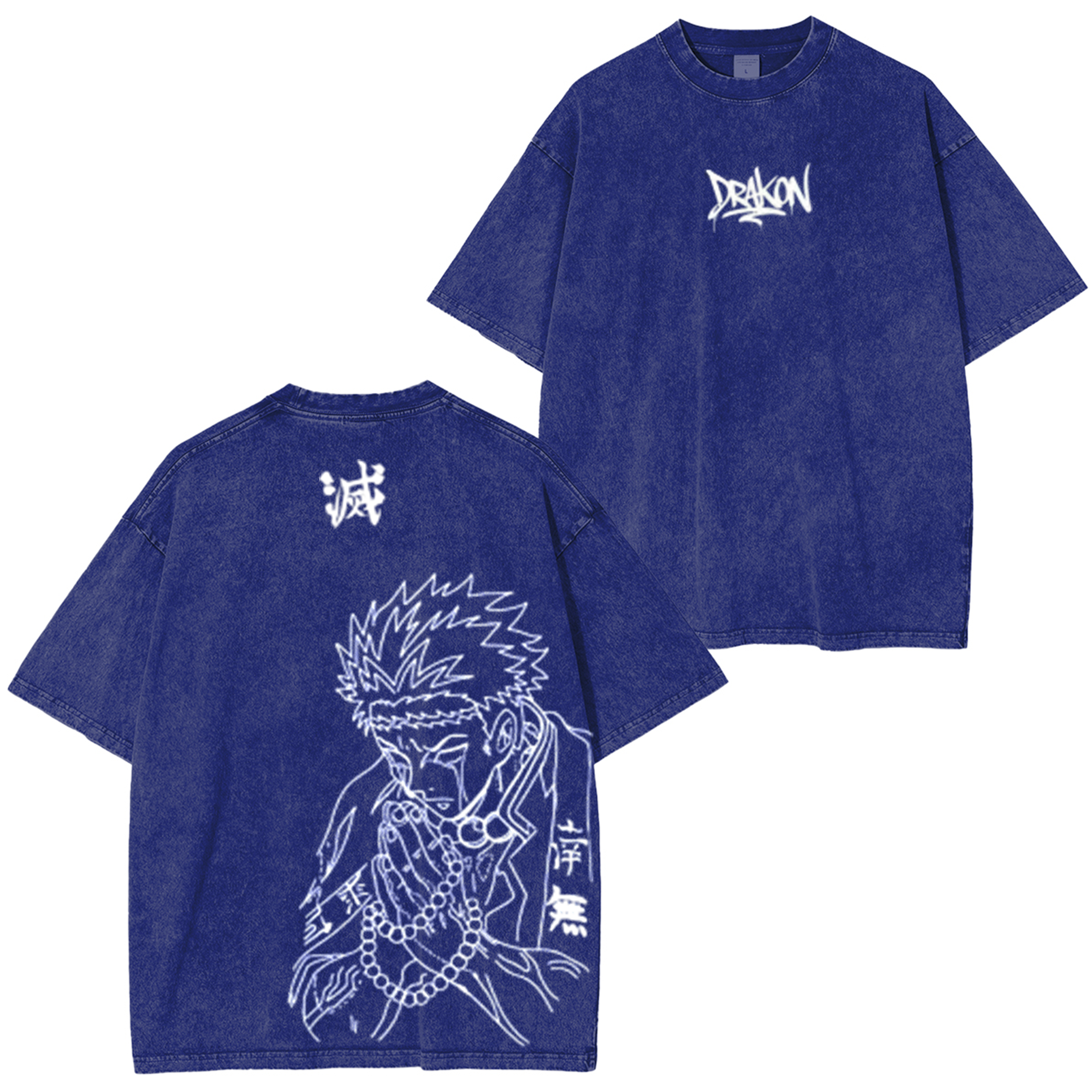 Demon Slayer Anime Unisex Washed T-Shirt