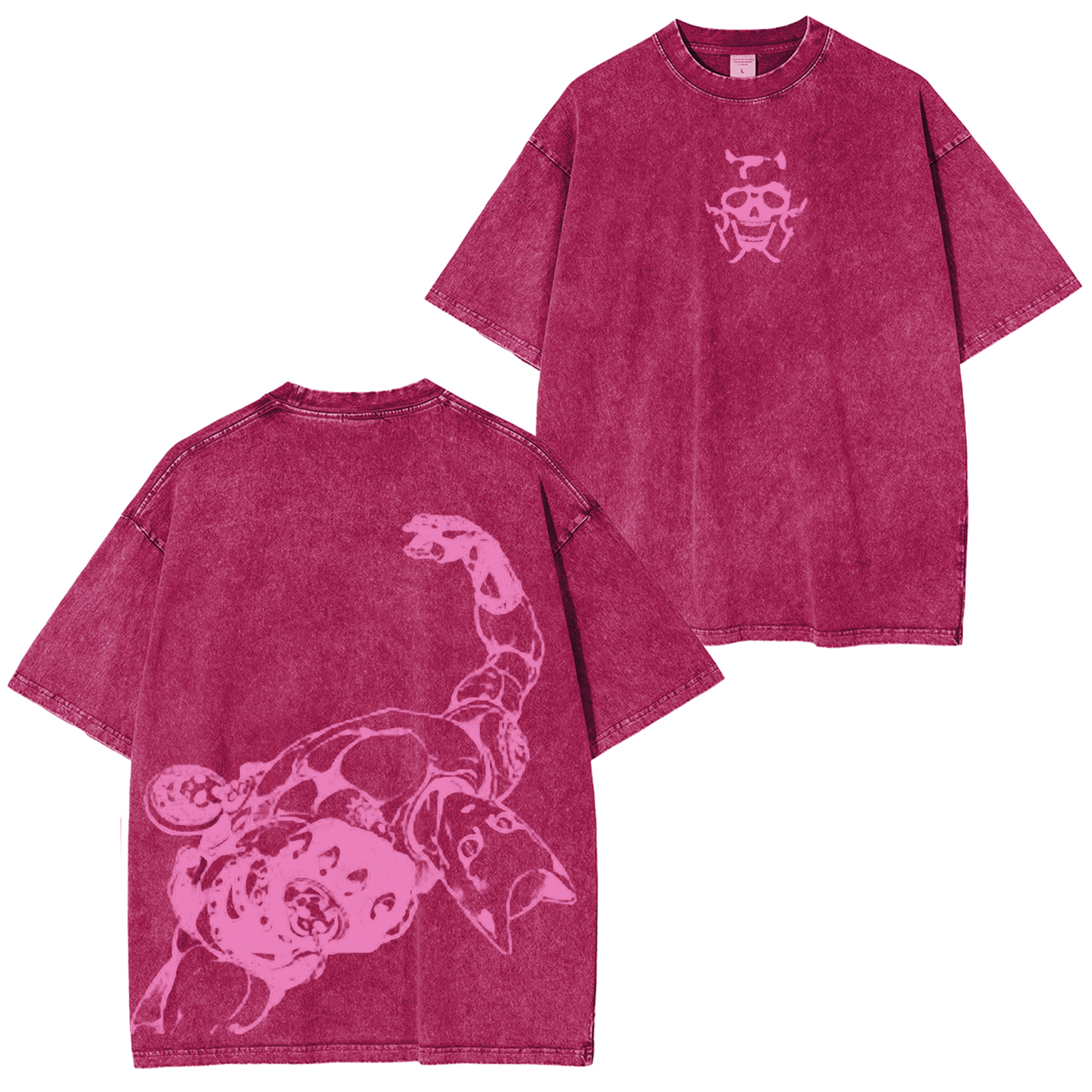 Jojo's Bizarre Adventure Killer Queen Vintage Unisex Washed T-Shirt