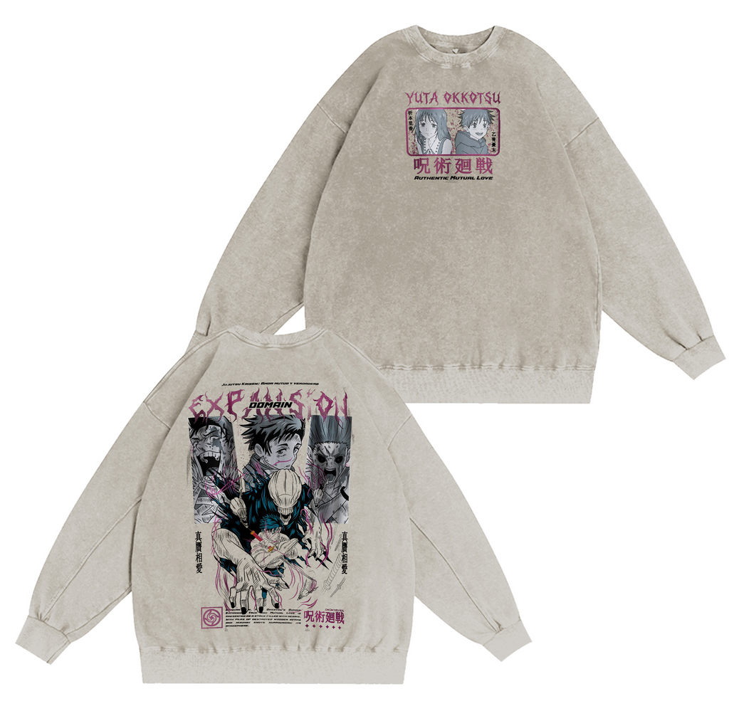 Jujutsu Kaisen Anime Washed T-shirt/Crewneck/Hoodie