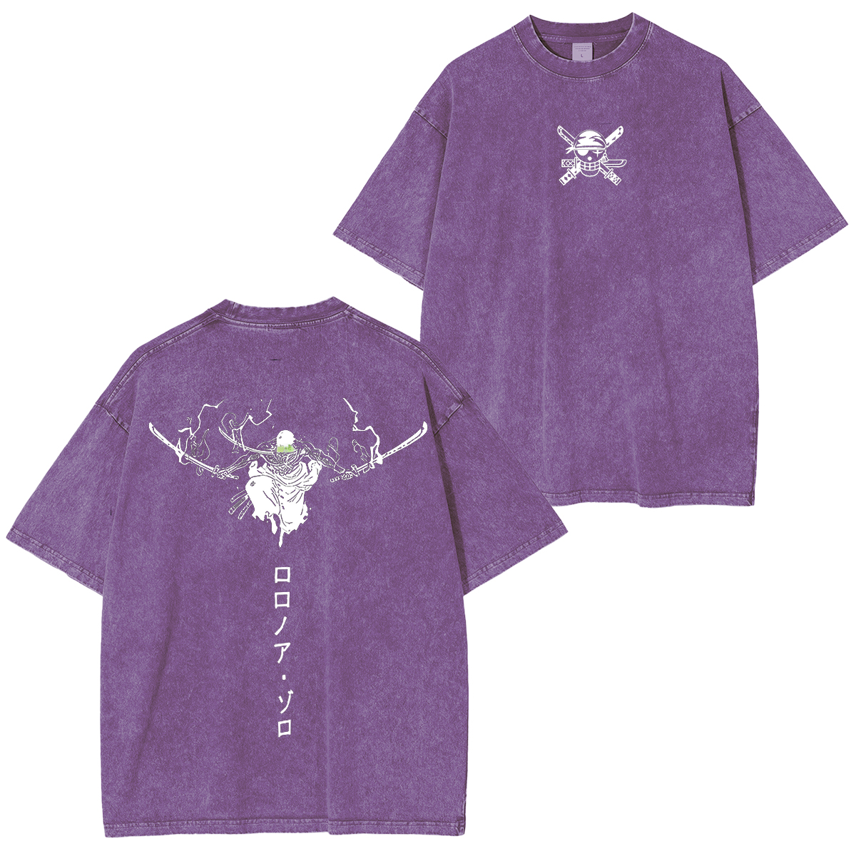 One Piece Japanese-style anime pure cotton short-sleeve T-shirt