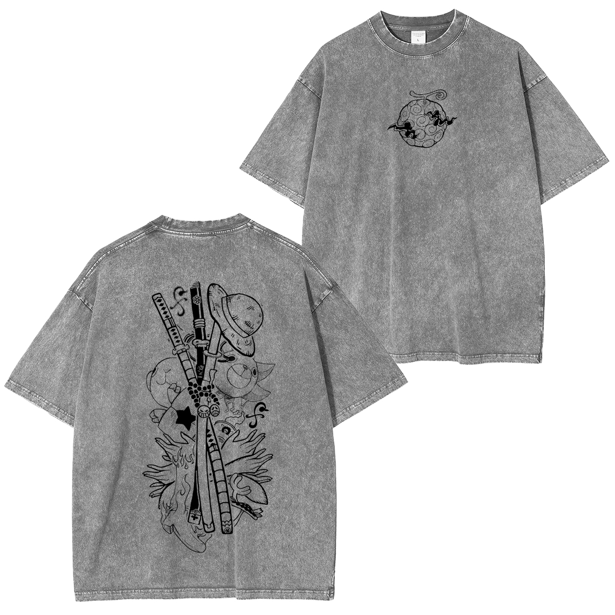 One Piece Unisex Washed T-Shirt