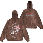 Alucard The Wings Hellsing Retro Vintage Washed Hoodie Sweatshirt