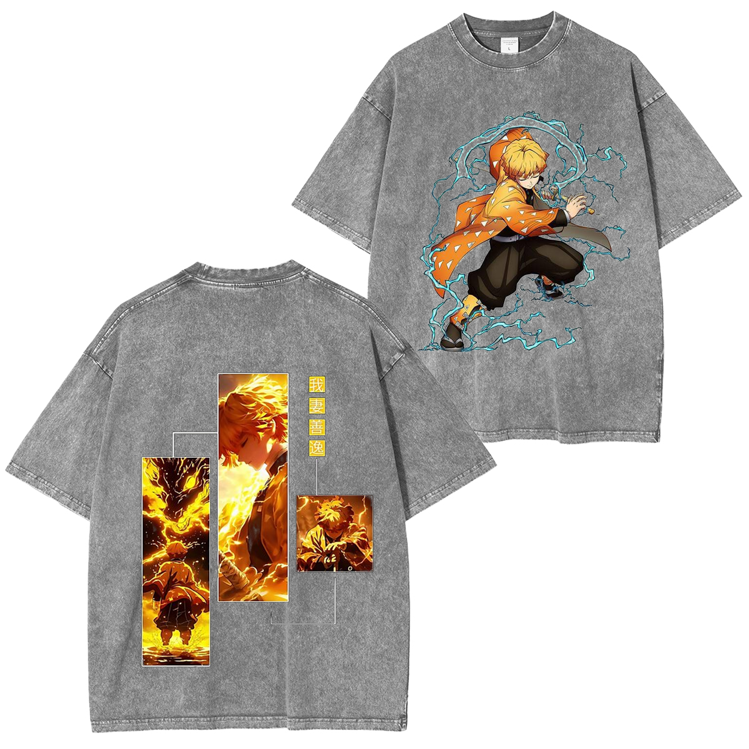 Zenitsu Agatsuma Unisex Washed T-shirts