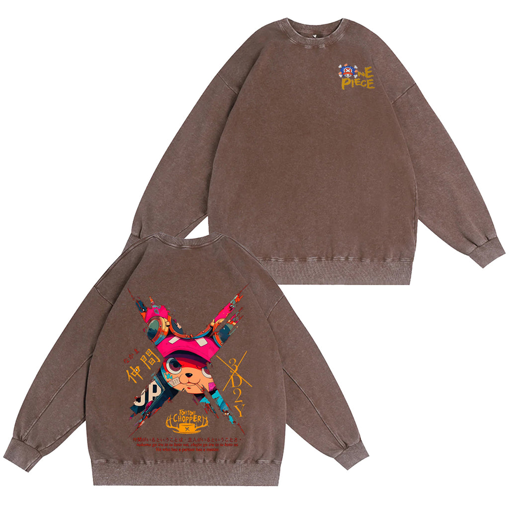 One Piece Vintage Washed T-shirt/Crewneck/Hoodie