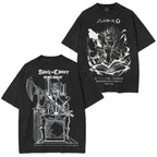Asta x Black Bulls Black Clover Anime Washed T-shirt/Crewneck/Hoodie