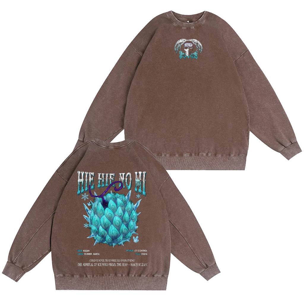 Hie Hie no Mi One Piece Vintage Washed T-shirt/Crewneck/Hoodie
