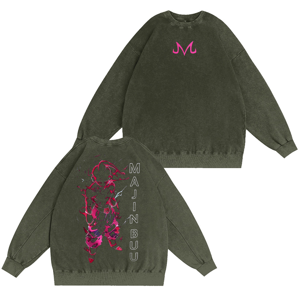 Majin Buu Dragon Ball Washed T-shirt/Crewneck/Hoodie