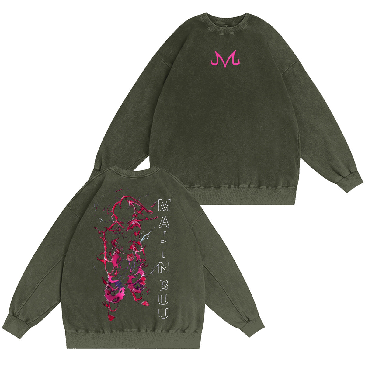 Majin Buu Dragon Ball Washed T-shirt/Crewneck/Hoodie